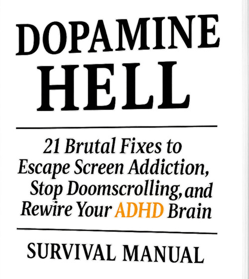 Manual cover for Dopamine Hell — ADHD tools to break screen addiction and reclaim your mind