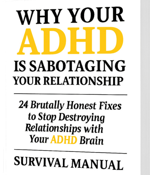 Manual cover for Why Your ADHD is Sabotaging Your Relationship — 24 ADHD strategies to stop ruining your relationships and start building trust