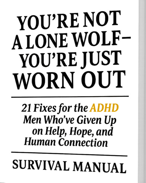 Manual cover for You’re Not a Lone Wolf — ADHD tools for connection and recovery from burnout